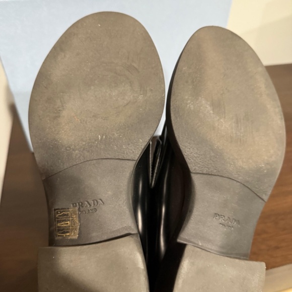 Prada triangle loafer- black, like new, size 37.5 (8-8.5) - Picture 5 of 5